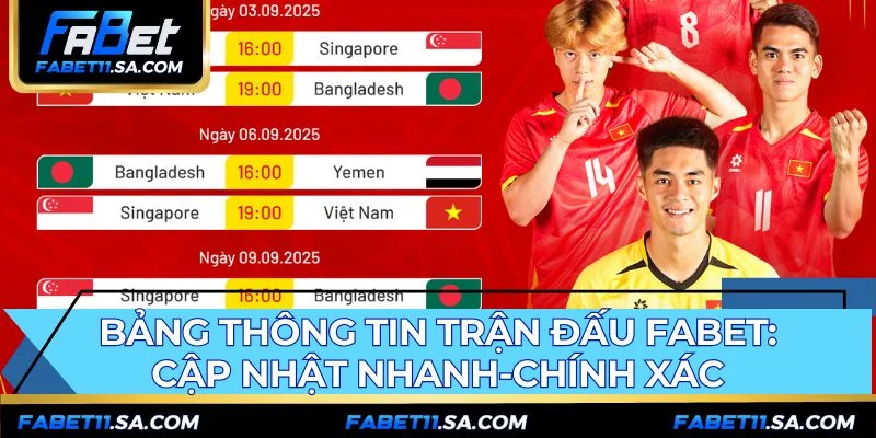 Lịch thi đấu FABET là công cụ cược chuyên nghiệp tất cả trong một